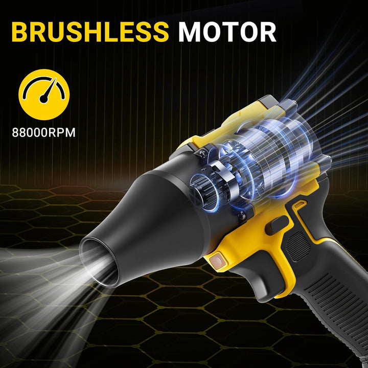 Kabelloses Gebläse &amp; Handstaubsauger 2-in-1 für Dewalt 20V Akku (KEIN Akku) | 150W bürstenloser Druc