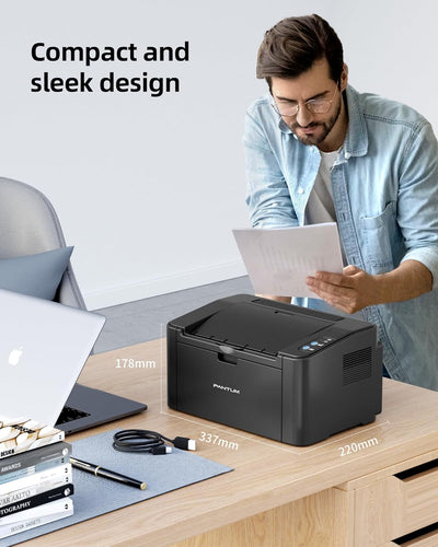 PANTUM P2502W/P2500W Schwarzweiss-Laserdrucker mit WiFi-Unterstützung und AirPrint, 22 Seiten pro Mi