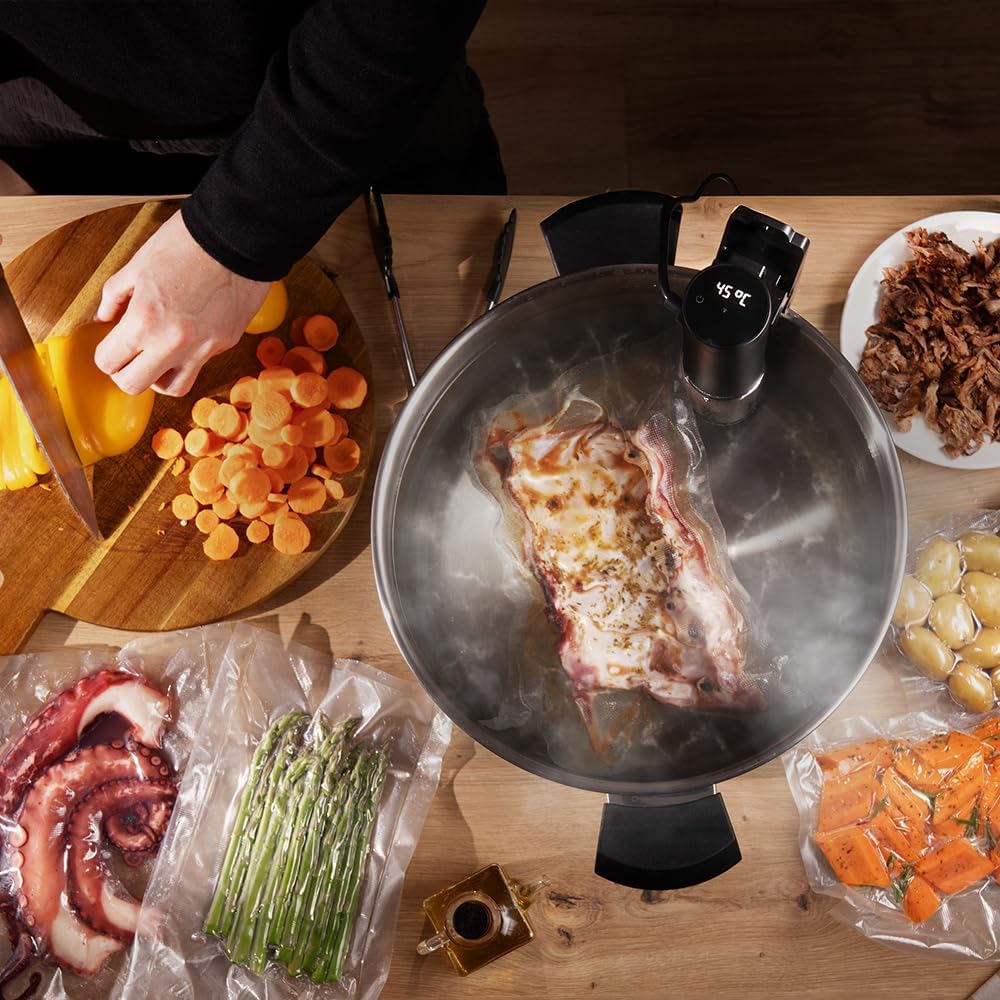 Cecotec Sous Vide SlowVide 1000 Connected, 1000 W Leistung, grosser Temperaturbereich von 5 °C - 95