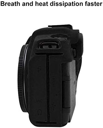 Kameratasche für Canon EOS RP, Silikon-Gummi, Kameragehäuse, Schutzhülle für Canon EOS RP, Schwarz,