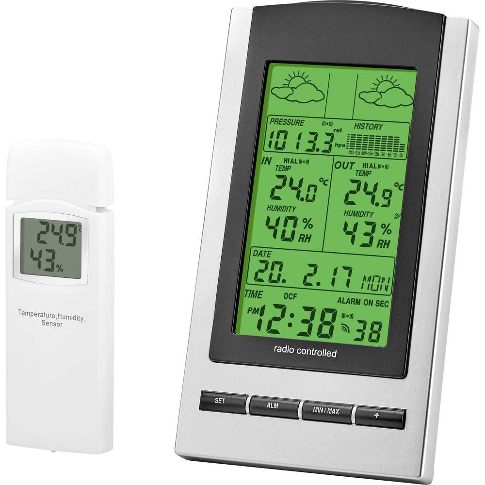 Eurochron WH1173 9223c3b Funk-Wetterstation Anzahl Sensoren max. 1