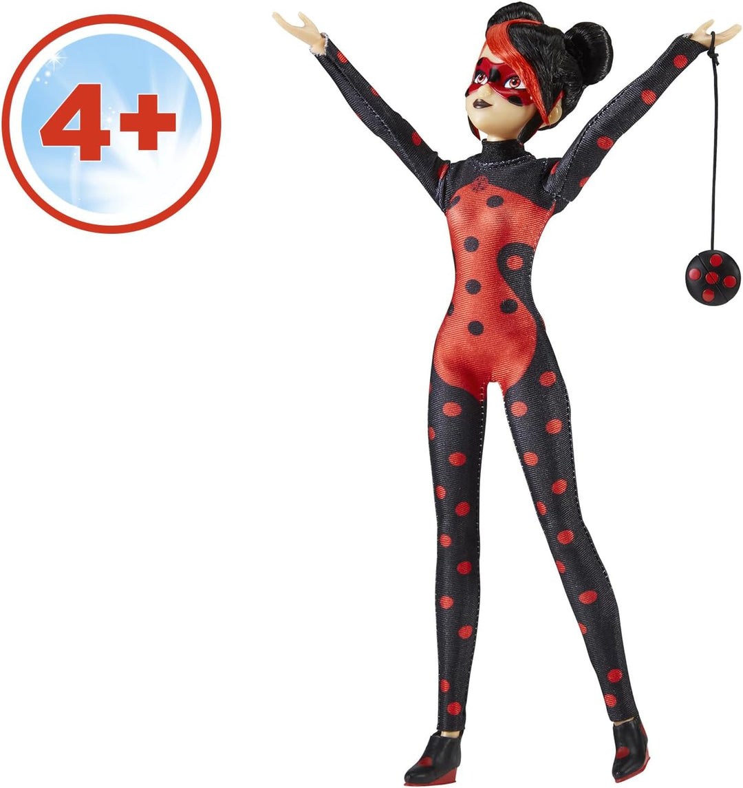 BANDAI - Miraculous - Shadybug-Puppe 26 cm - Bewegliche Modepuppe Alternative Version von Ladybug au
