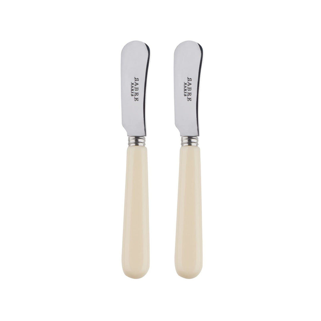 SABRE PARIS - 2er Set Buttermesser 14 cm - Pop - Ideal Für Butter, Aufstrich - Edelstahl & Nylon - S