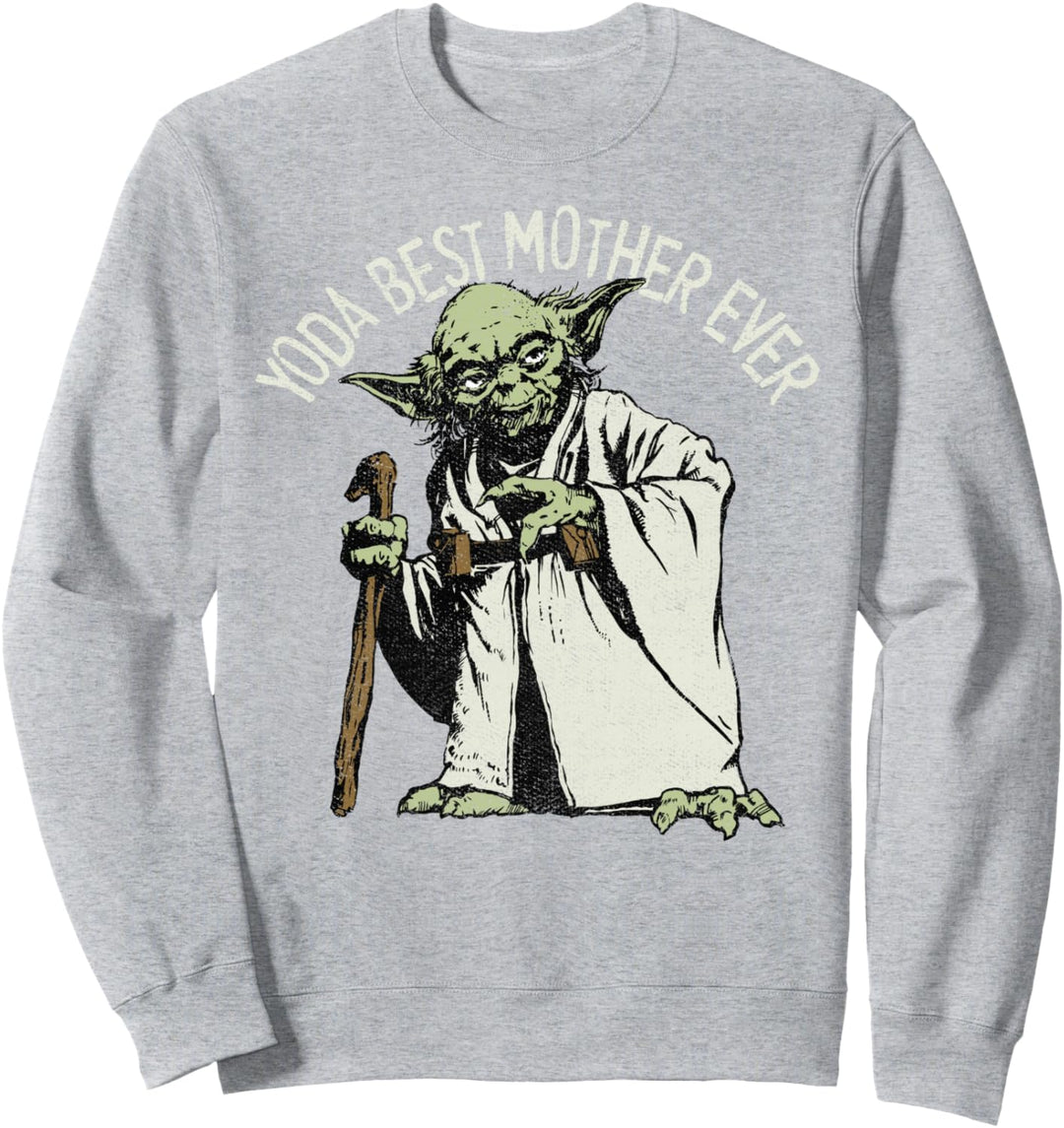 Star Wars Yoda Best Mother Ever Portrait Sweatshirt