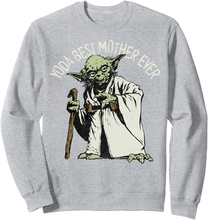 Star Wars Yoda Best Mother Ever Portrait Sweatshirt