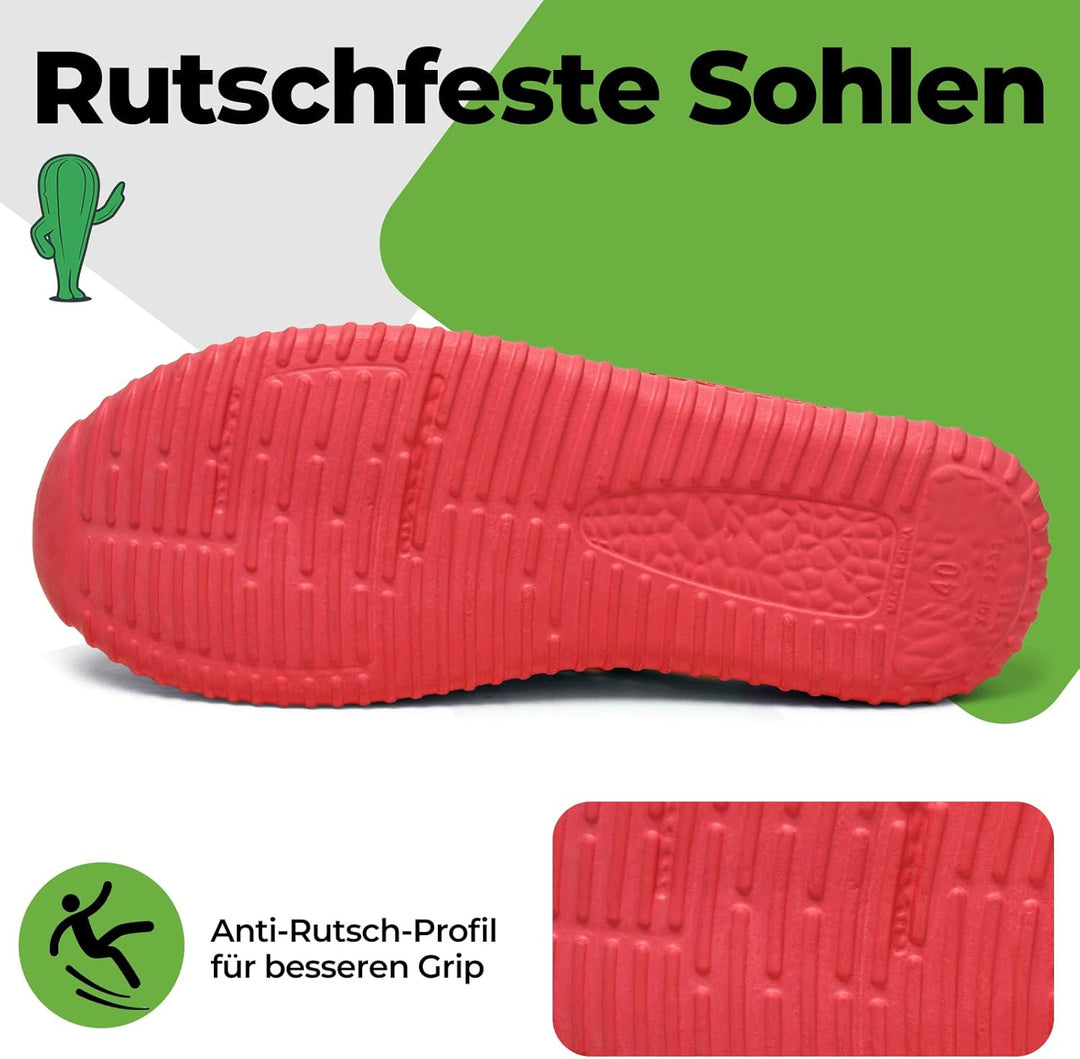 SAGUARO Clogs Herren Gartenschuhe Damen Atmungsaktiv Gr.36-45 | Sommer, Rutschfest, Hausschuhe, Bade