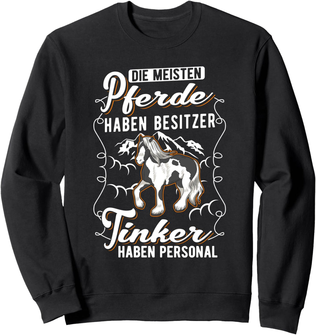 Tinker Glitzer Tinkerpferd Tinker Sweatshirt