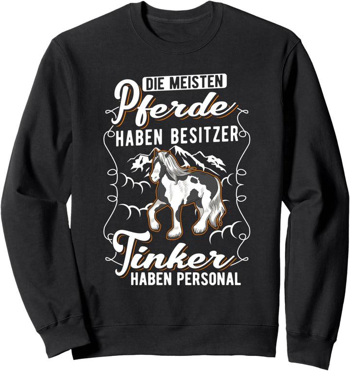 Tinker Glitzer Tinkerpferd Tinker Sweatshirt