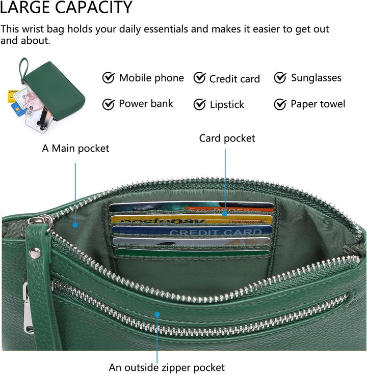 Nylon-Armband-Tasche, Make-up-Tasche für Geldbörse, wasserdichte Armbänder, Tasche mit Reissverschlu