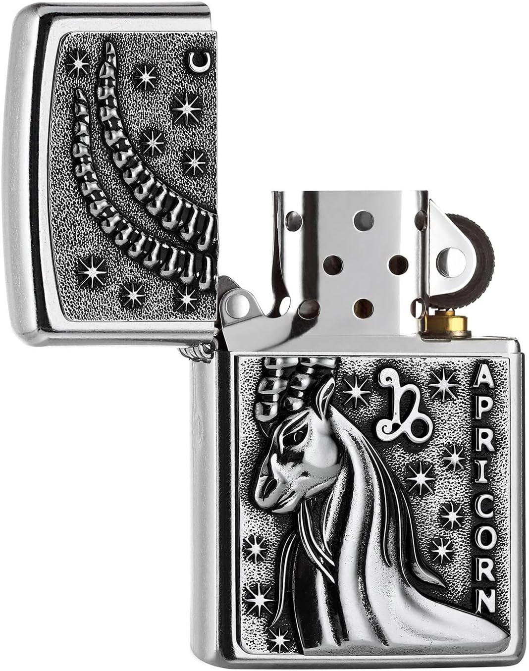Zippo,2006506,PL AA8207 CapricornTierkr. V19 Feuerzeug,Messing, Design, 5,83,81,2