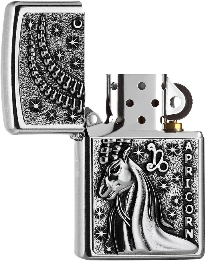 Zippo,2006506,PL AA8207 CapricornTierkr. V19 Feuerzeug,Messing, Design, 5,83,81,2