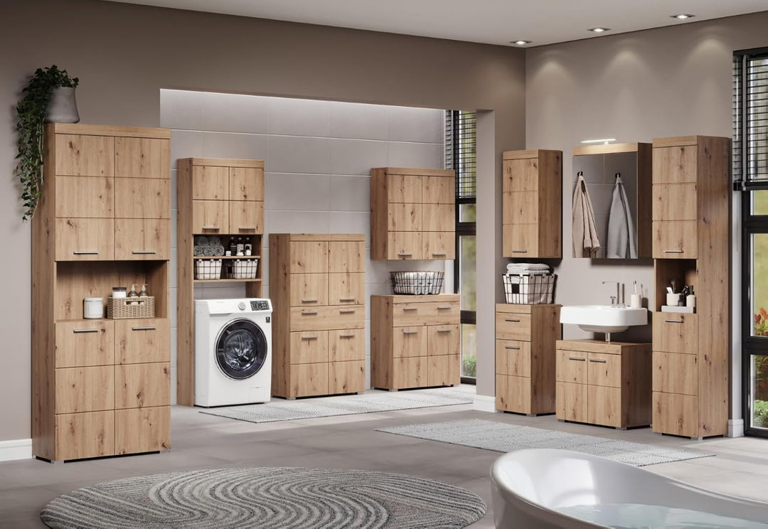 trendteam smart living - Spiegelschrank - Bad - Amanda - Aufbaumass (BxHxT) 60 x 77 x 17 cm - Farbe