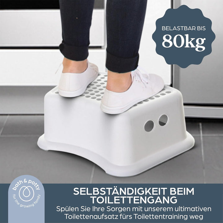 Dreambaby G7001BB Toilettensitz und Tritthocker, konturiert, Grau, Set