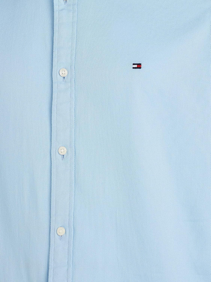 Tommy Hilfiger Herren Hemd Core Flex Dobby Langarm M Blau (Calm Blue), M Blau (Calm Blue)