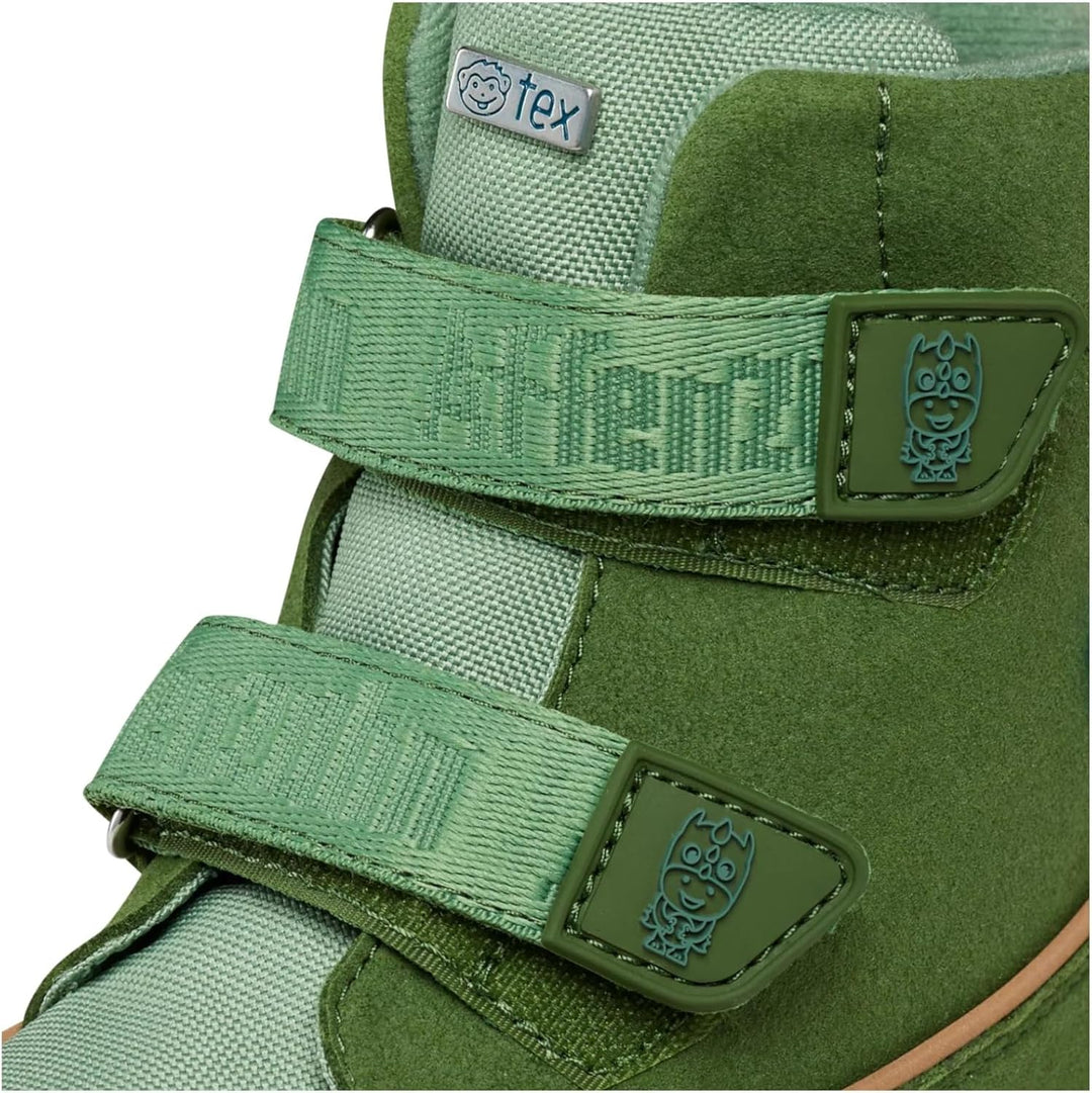Affenzahn Unisex Kinder Midboot Chamude Comty Winterstiefel 27 EU Drache Grün, 27 EU Drache Grün