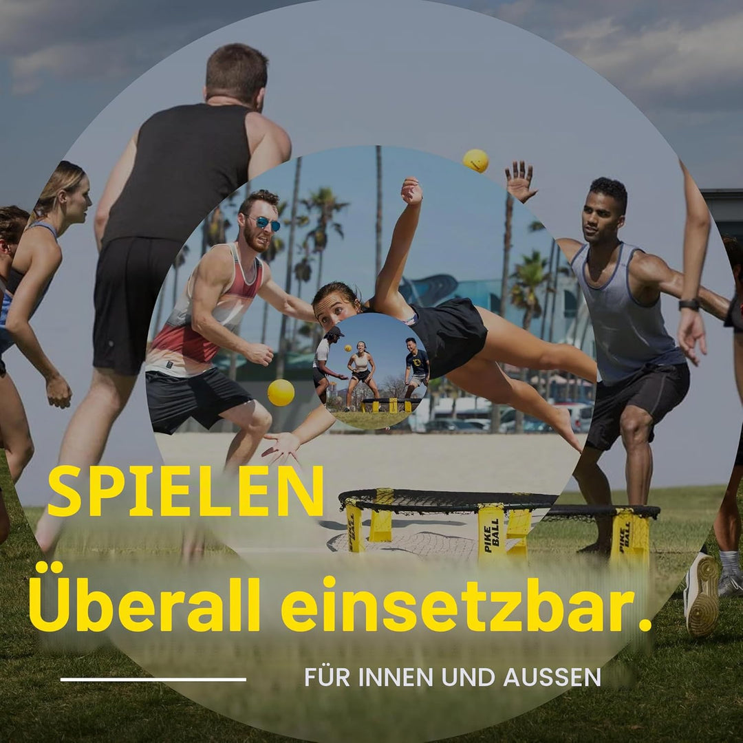Spikeball Pro Kit (Tournament Edition) – enthält verbessertes, stärkeres Spielnetz, neue Bälle, die