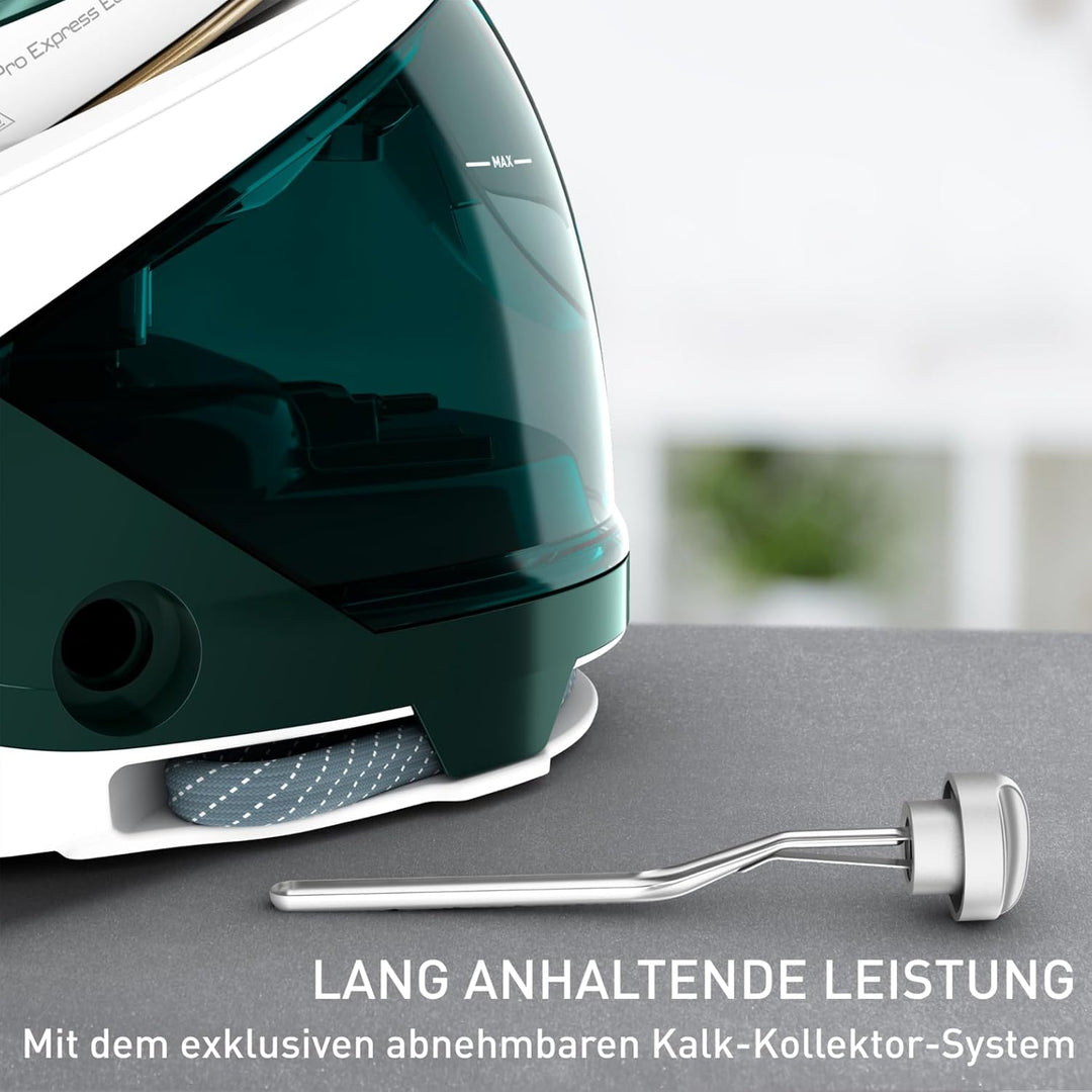 Tefal Pro Express Eco Dampfbügelstation, 2200 Watt, 7,5 bar Druck, 560 g/Min. Dampfstoss, 140 g/Min.