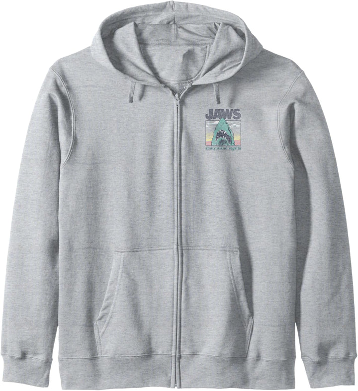 Jaws Amity Island Regatta Chest Back Boat Kapuzenjacke