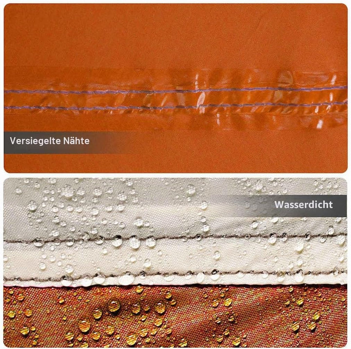 vidaXL Beistellzelt Beistellzelte Lagerzelt Grau und Orange 200 x 163 x 190 cm, Grau und Orange 200