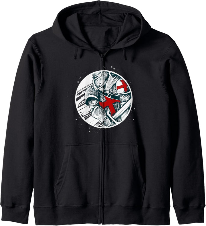 Knight Templar Warrior Knights Kapuzenjacke