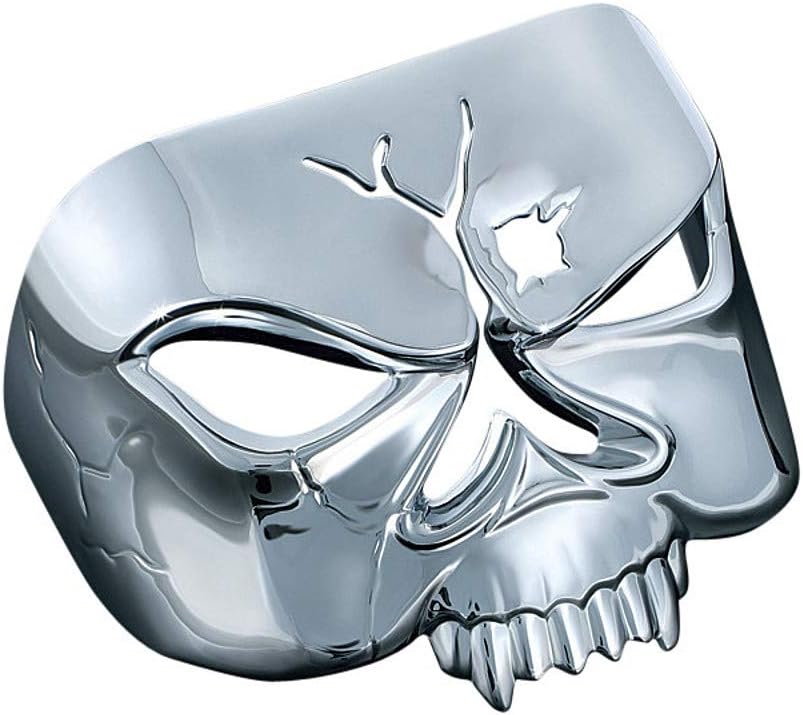 Kuryakyn 9009 Motorrad Accent Zubehör:Zombie Skull Rücklichtabdeckung für 1973-2019 Harley-Davidson