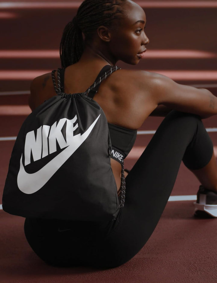 Nike Unisex-Erwachsene NK Heritage GMSK Turnbeutel, rot Black/Black/White, Black/Black/White