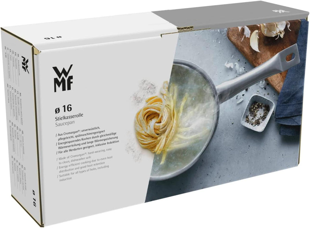 WMF Comfort Line Stielkasserolle 16cm ohne Deckel, kleiner Topf 1,4l, Kochtopf klein, Nudeltopf, Mil