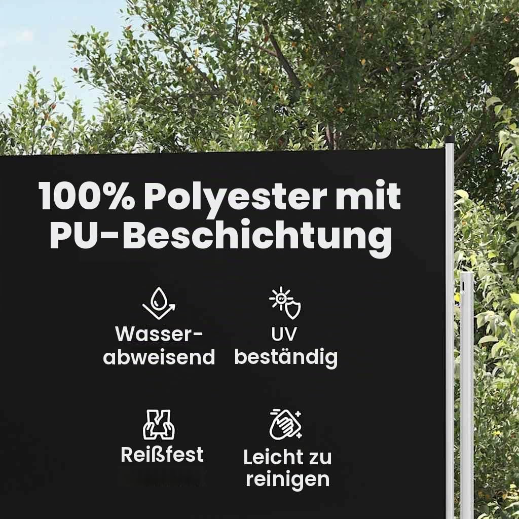 vidaXL Seitenmarkise Ausziehbar Sonnenschutz Sichtschutz Windschutz Seitenrollo Markise Seitenwandma