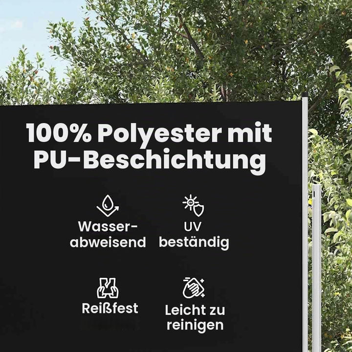vidaXL Seitenmarkise Ausziehbar Sonnenschutz Sichtschutz Windschutz Seitenrollo Markise Seitenwandma