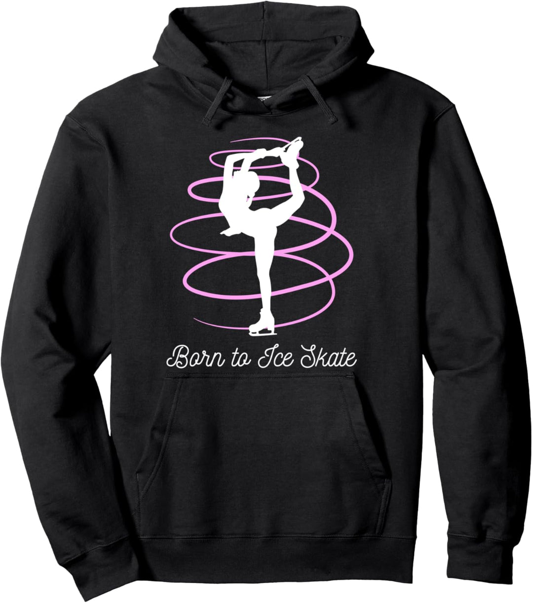 Eiskunstläuferin Schlittschuh Eiskunstlauf Eislauf Eisläufer Pullover Hoodie