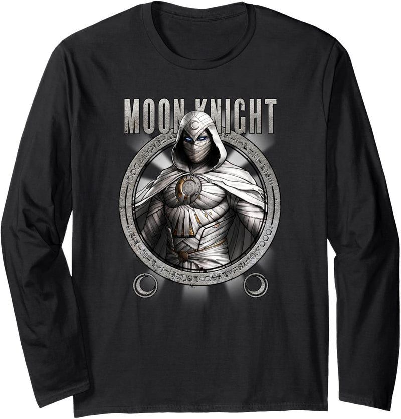 Marvel Moon Knight Detailed Glyph Poster Langarmshirt