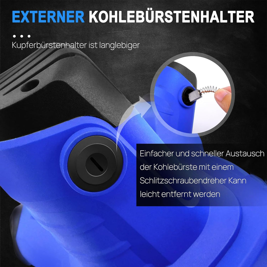2600W Farb-Mörtelrührer Rührwerk (6-Gang-Getriebe, 0-1700 U/min, M14-Gewinde, Rührer für Mörtel Ø 12