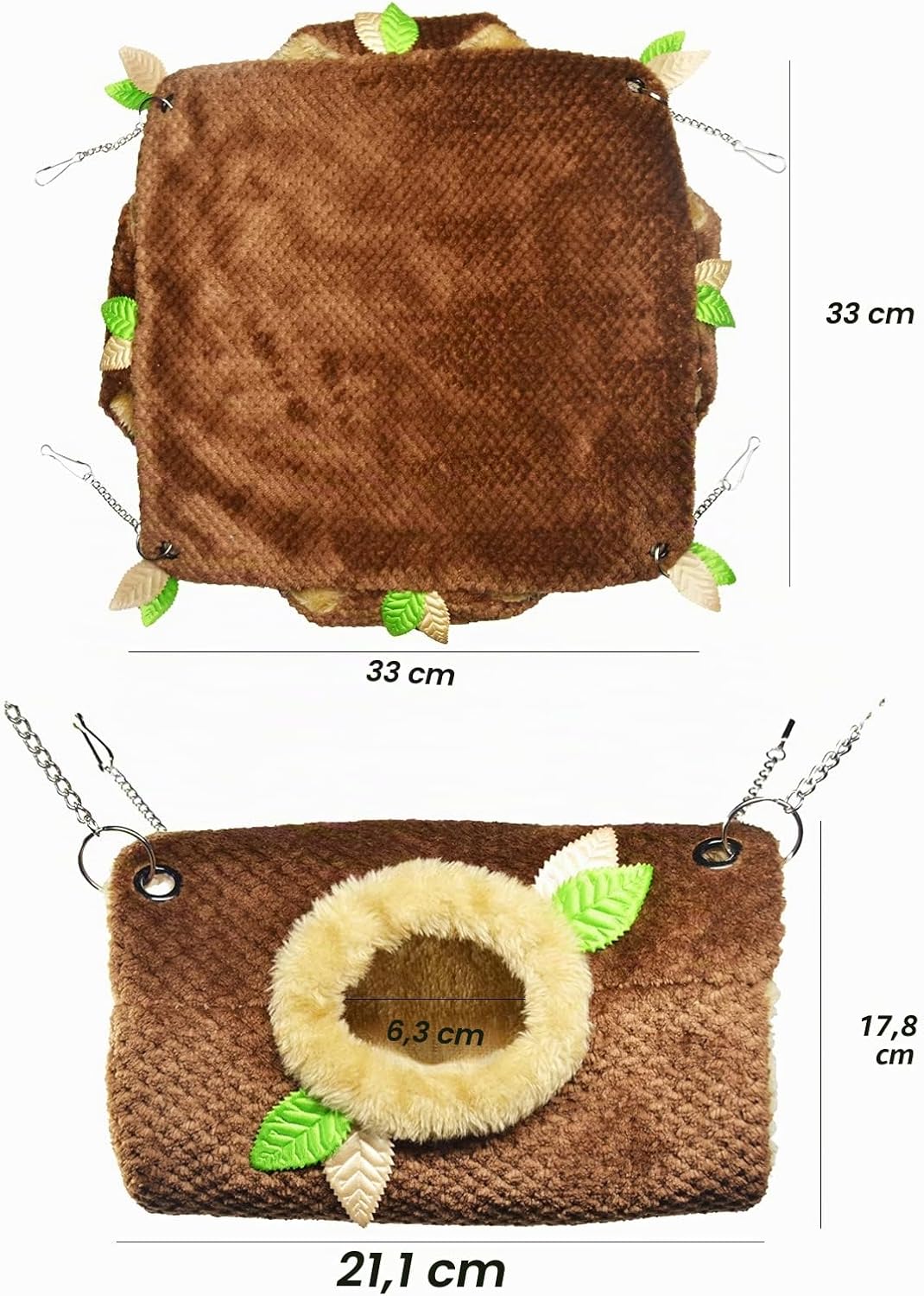 Kleintierhängematte, Hamster Hängematte Hängematte &amp; Tunnel Warmbett Hauskäfig Nestkäfig Hängetunnel