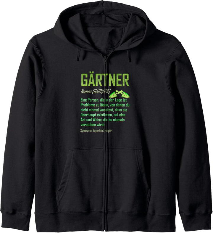 Gärtner Lustige Definition - Garten & Gartenarbeit Kapuzenjacke