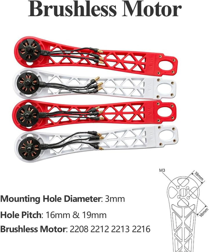 HAWK'S WORK F450 Drohnenrahmen, 450mm Radstand Quadcopter Frame Kit mit Landekufen (Standard), Stand