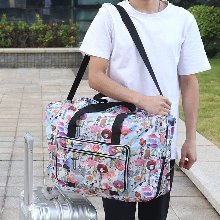 Arxus Grosse Faltbare Reisetasche Tragen Sie die Reisetasche am Wochenende über dem Gepäck mit Schul
