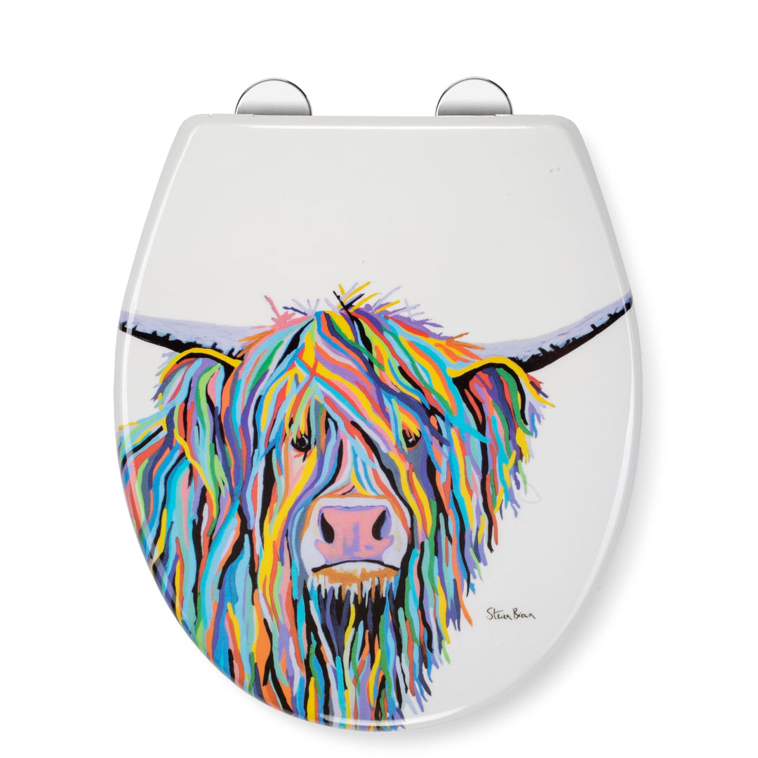 Croydex Steven Brown Toilettendeckel mit Absenkautomatik - Flexi-Fix Einfache Montage - Quick-Releas