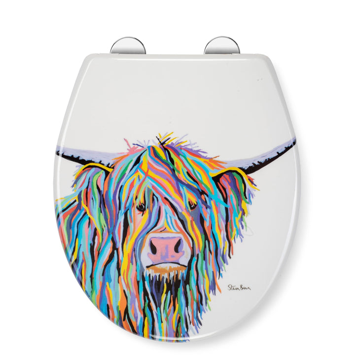 Croydex Steven Brown Toilettendeckel mit Absenkautomatik - Flexi-Fix Einfache Montage - Quick-Releas