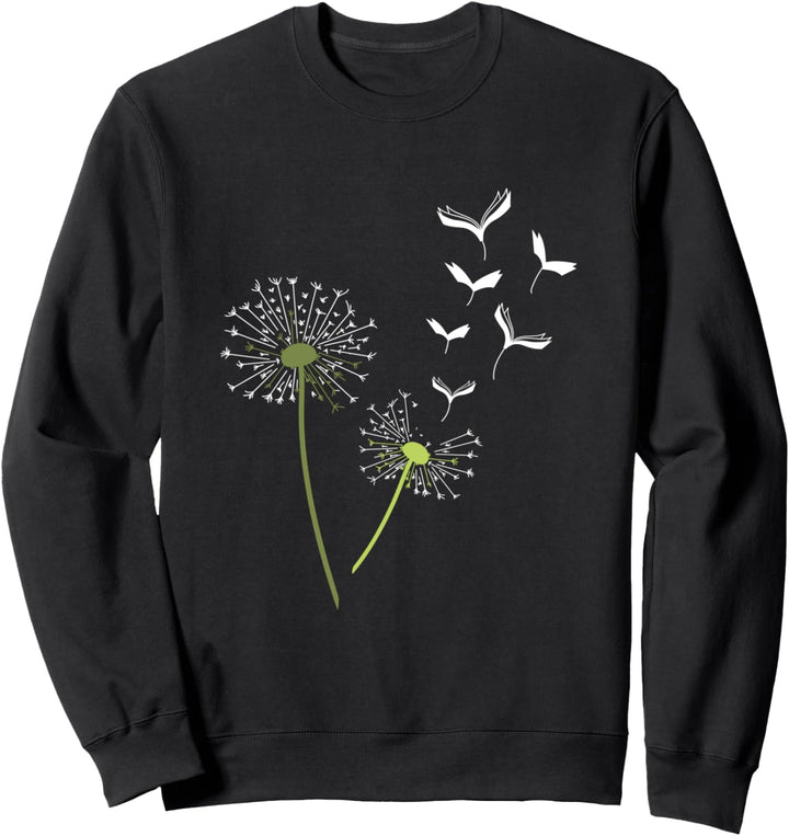 Buch Pusteblume Löwenzahn Bücher Bücherwurm Leseratte Sweatshirt