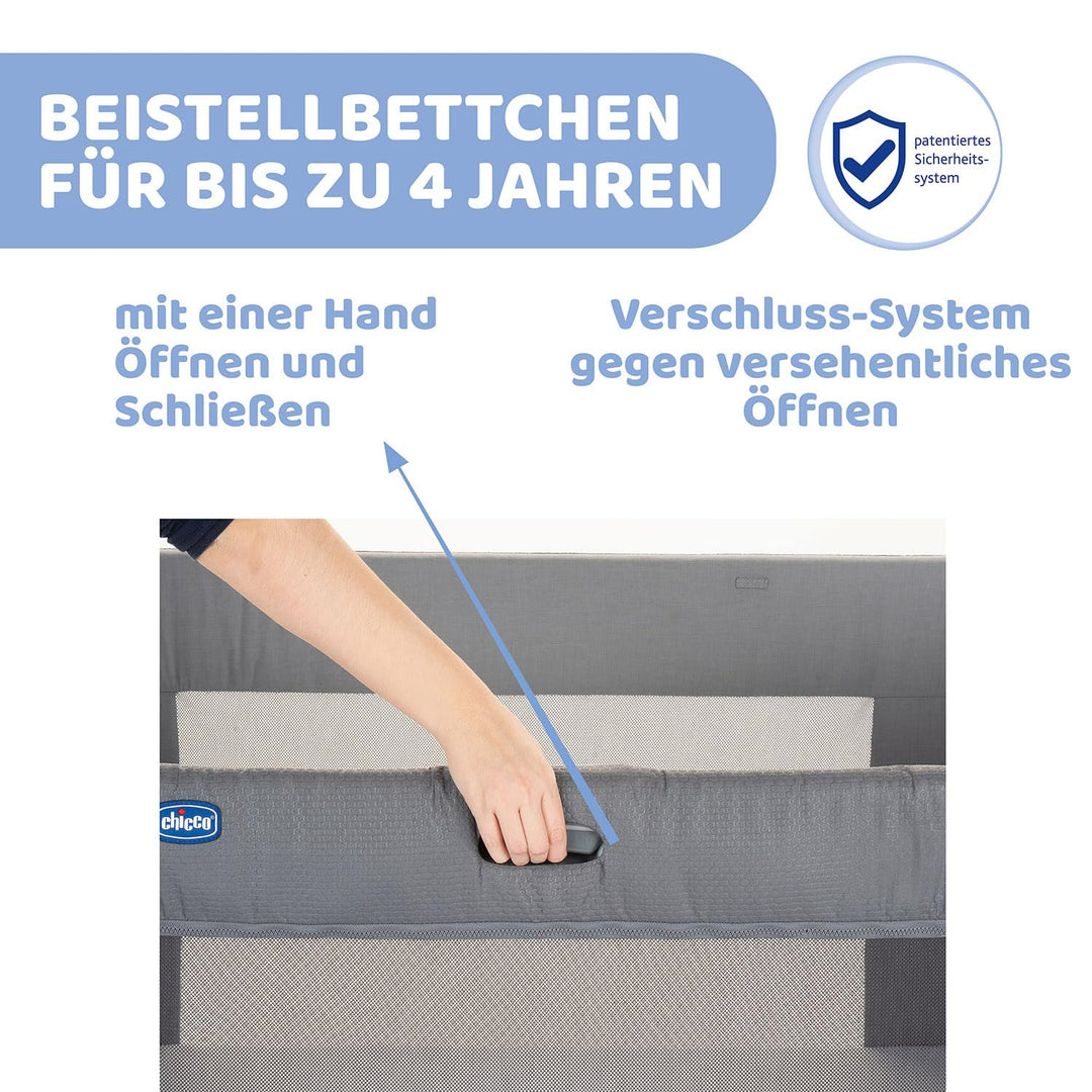 Chicco Next2Me Forever Moon Grey Schaukelbett Mondgrau 60 x 120 cm, Mondgrau 60 x 120 cm