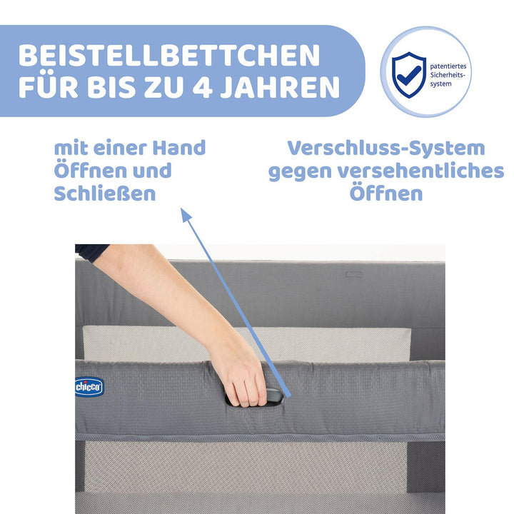 Chicco Next2Me Forever Moon Grey Schaukelbett Mondgrau 60 x 120 cm, Mondgrau 60 x 120 cm