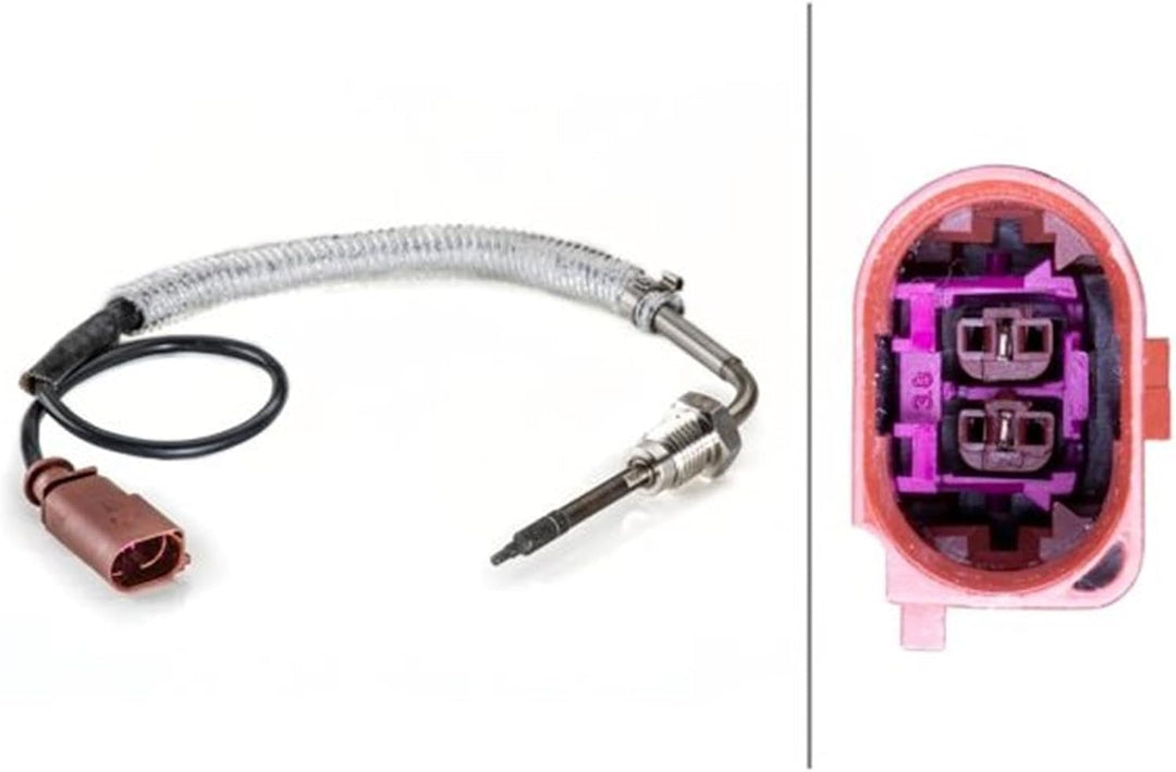 HELLA 6PT 014 494-301 Sensor, Abgastemperatur - 2-polig - geschraubt - Kabel: 420mm