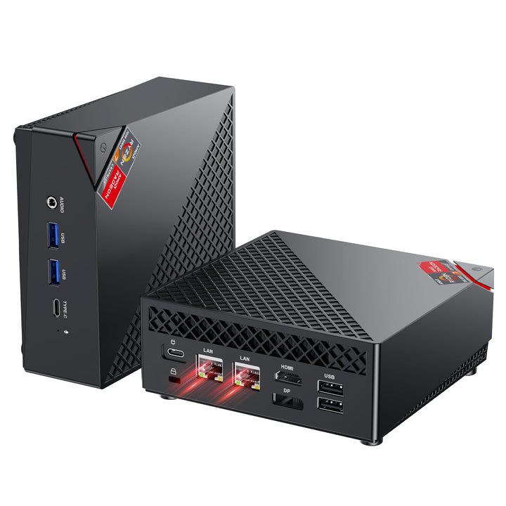 NiPoGi AM06 PRO Mini PC АMD Ryzen 7 7730U (8C/16T, bis zu 4,5 GHz), 16 GB DDR4 512 GB M.2 SSD Mini D