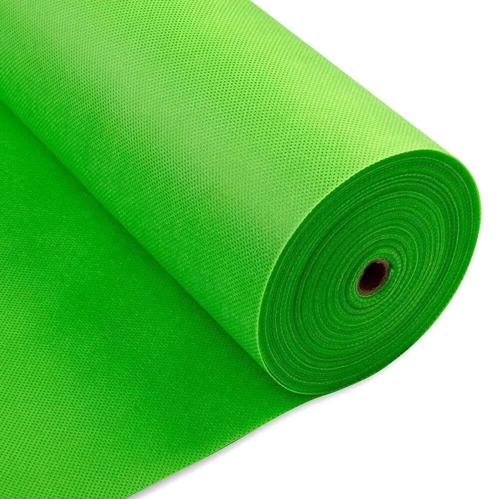 Tischdeckenrolle, 1.18 × 25M, Grün, Einweg Vlies Stoffähnlich Tischdecke Rolle, Meterware Tischtuchr