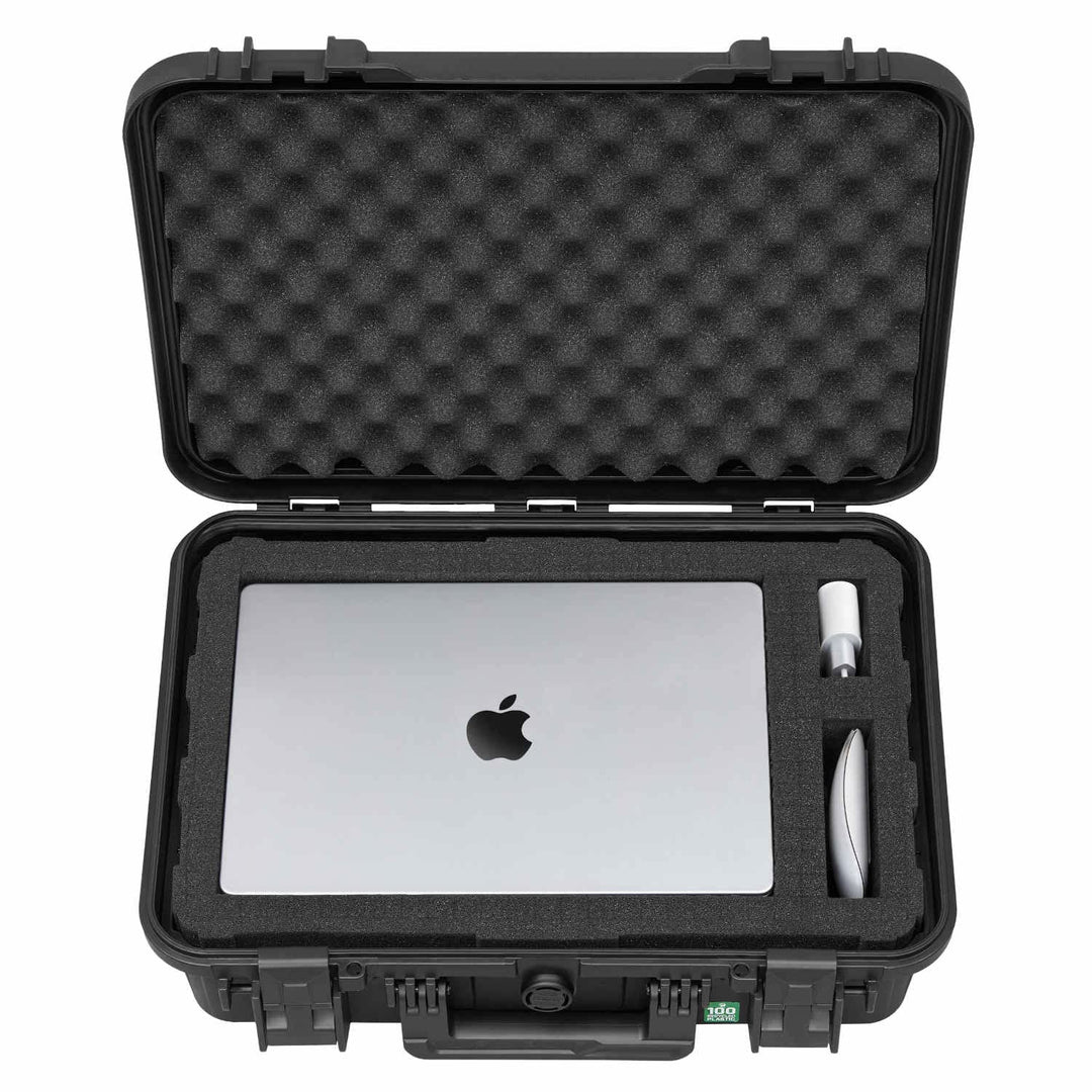 TOMcase Laptop Koffer 11–15 Zoll wasserdicht IP65 - ECO Schutzkoffer | Koffer für Notebook Tablet un