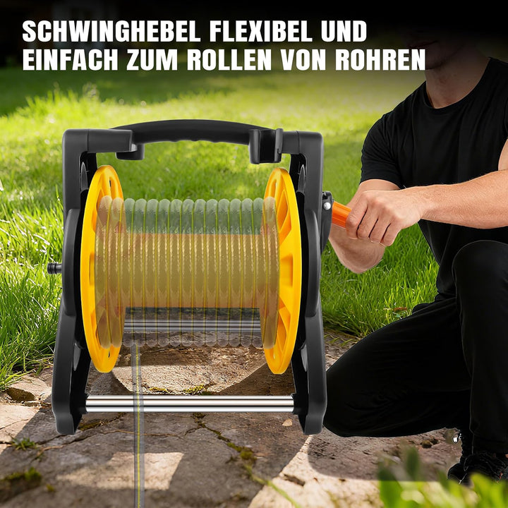 Schlauchaufroller für 5 Bis 35M GartenschläUche, Freistehende Wasserrohrlagerung, Verhindert Verwick