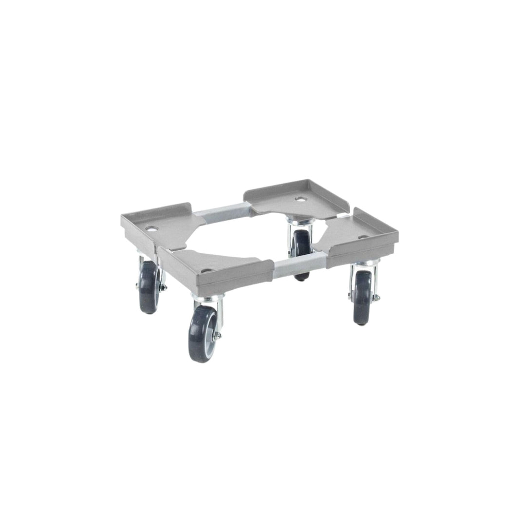 PROREGAL Profi-Flex Transportroller für Euroboxen 40x30cm mit Kunststoffräder grau | 4 Lenkrollen |