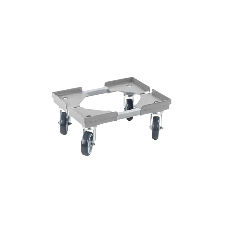 PROREGAL Profi-Flex Transportroller für Euroboxen 40x30cm mit Kunststoffräder grau | 4 Lenkrollen |