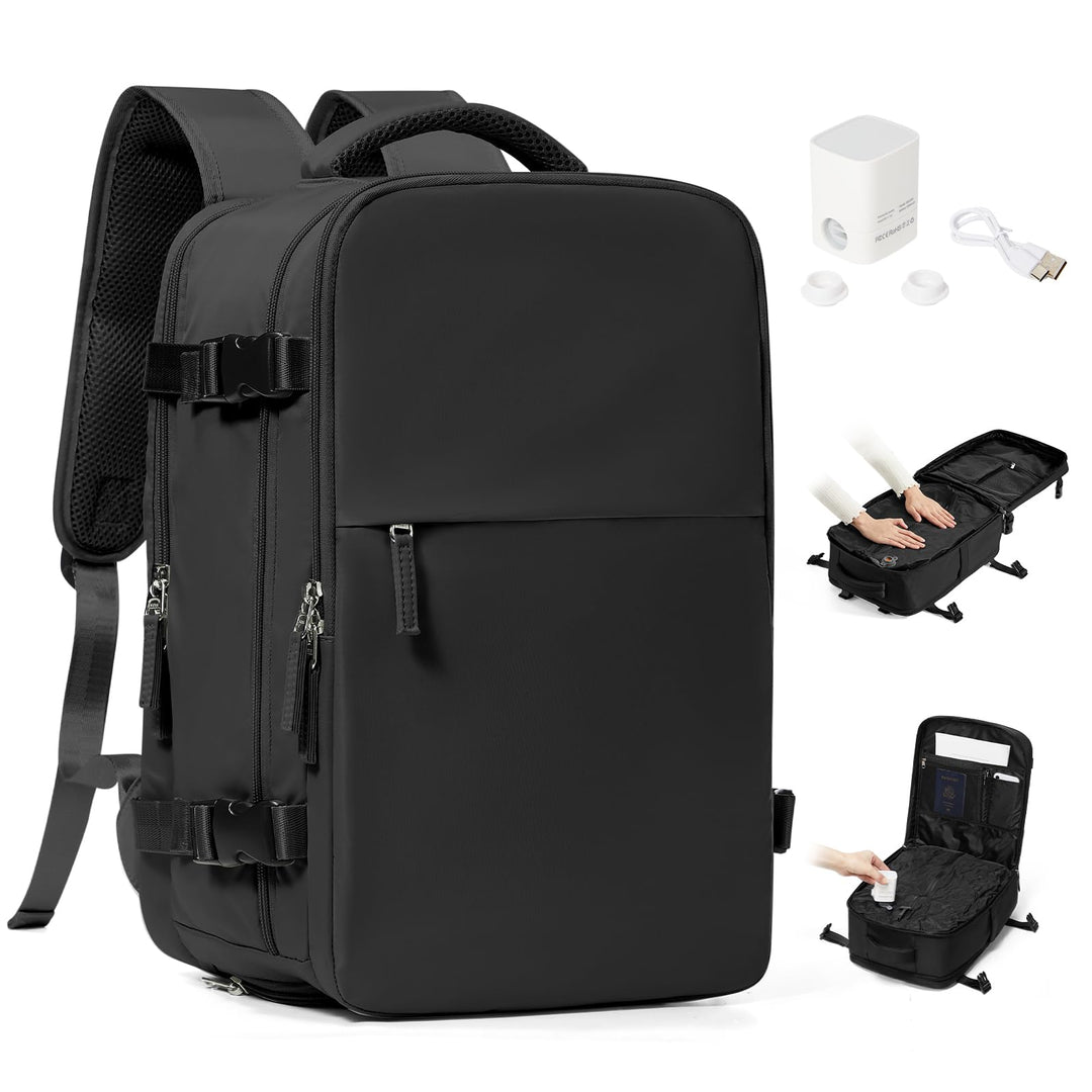 BJLFS Vakuum Rucksack 40x30x20 Handgepäck mit pumpe Reiserucksack Handgepäck Flugzeug Ryanair 40x20x