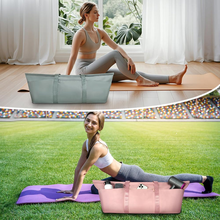 Sporttasche Damen, Gross Yogatasche, Yogamatte Tasche, Sporttasche Damen mit Nassfach & Schuhtasche,